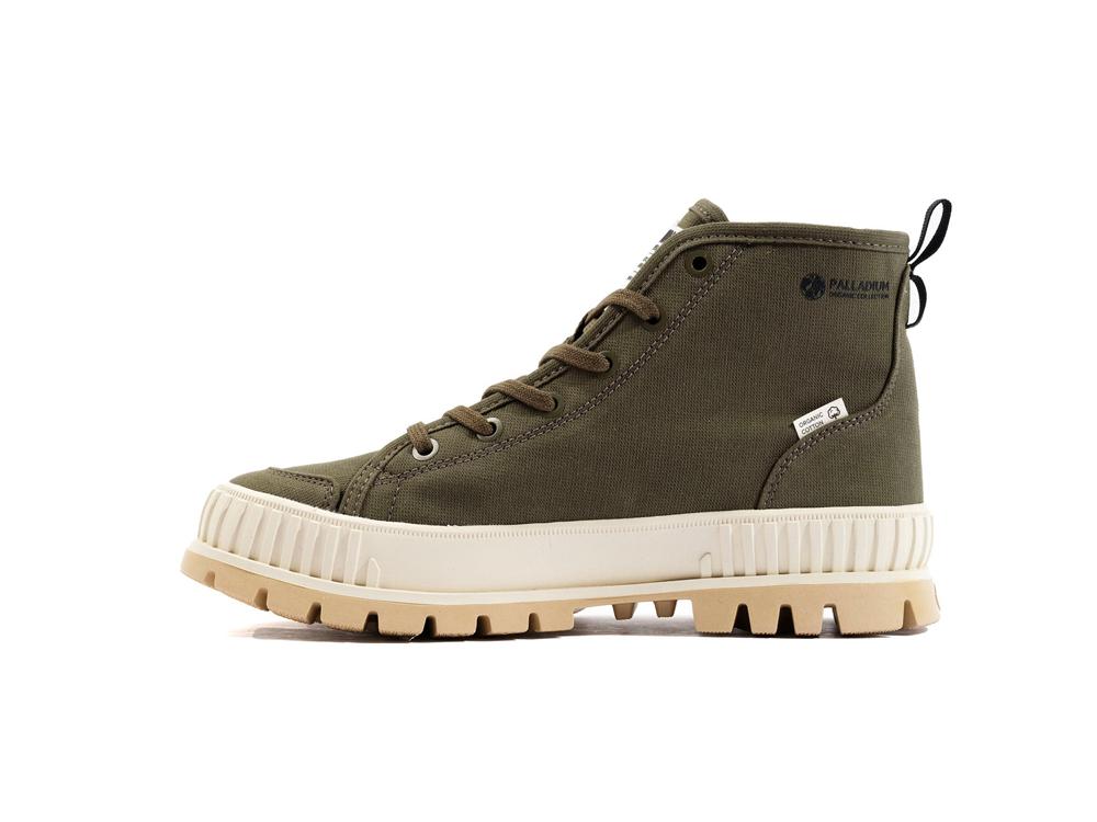 Olive Night Men Palladium PALLASHOCK ORGANIC 2 Sneakers  USA |  WOB-657281