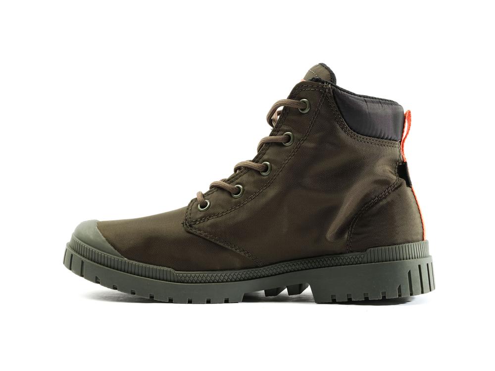 Olive Night Men Palladium PAMPA SP20 CUFF WP+ High Tops Shoes  USA |  PMT-182467