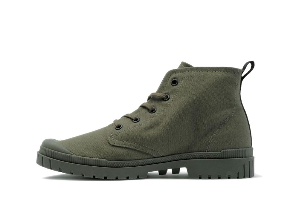 Olive Night Men Palladium PAMPA SP20 HI CANVAS High Tops Shoes  USA |  BTH-694318