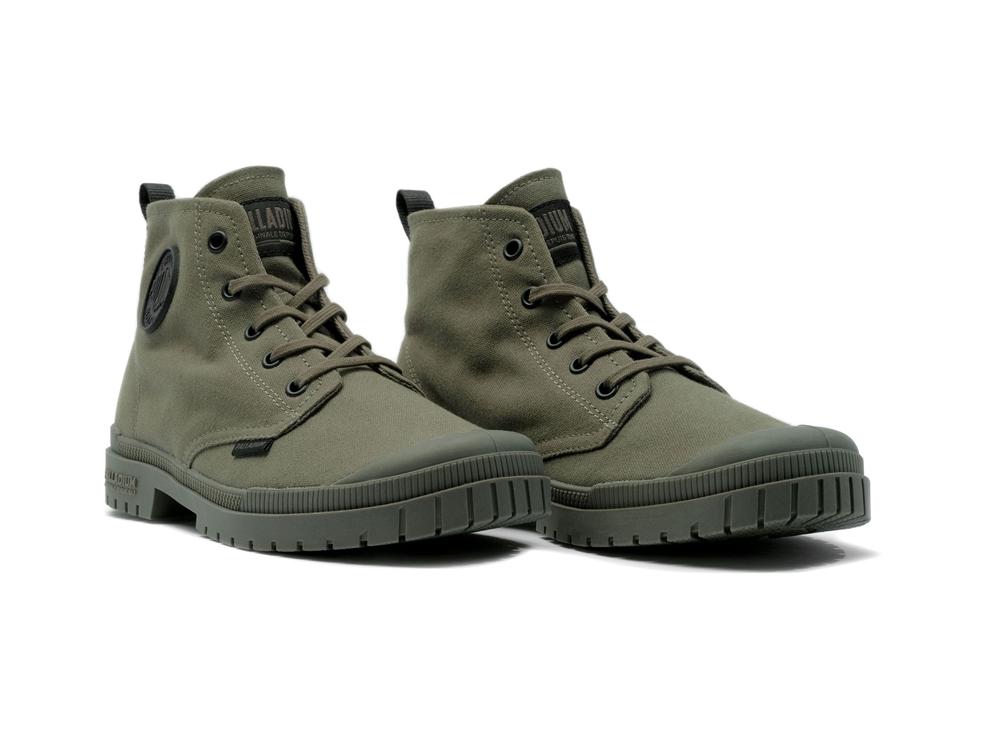 Olive Night Men Palladium PAMPA SP20 HI CANVAS High Tops Shoes  USA |  BTH-694318