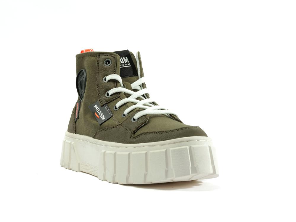 Olive Night Women Palladium PALLATOWER HI High Top Boots  USA |  JEA-470568