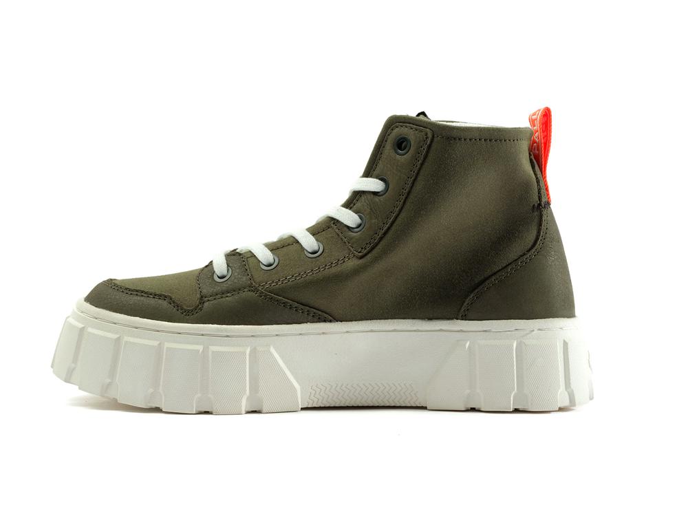 Olive Night Women Palladium PALLATOWER HI High Top Boots  USA |  JEA-470568