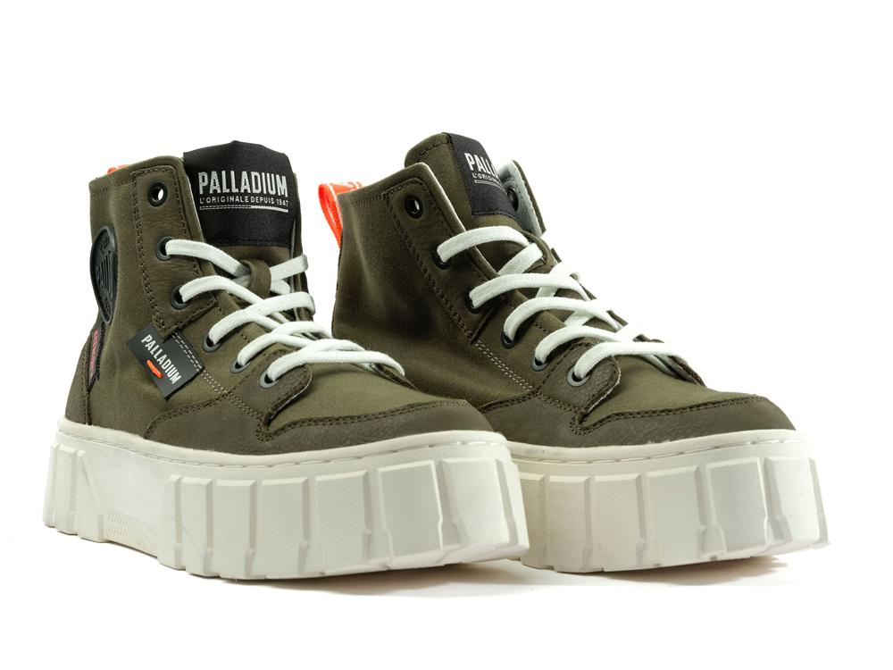 Olive Night Women Palladium PALLATOWER HI High Top Boots  USA |  JEA-470568