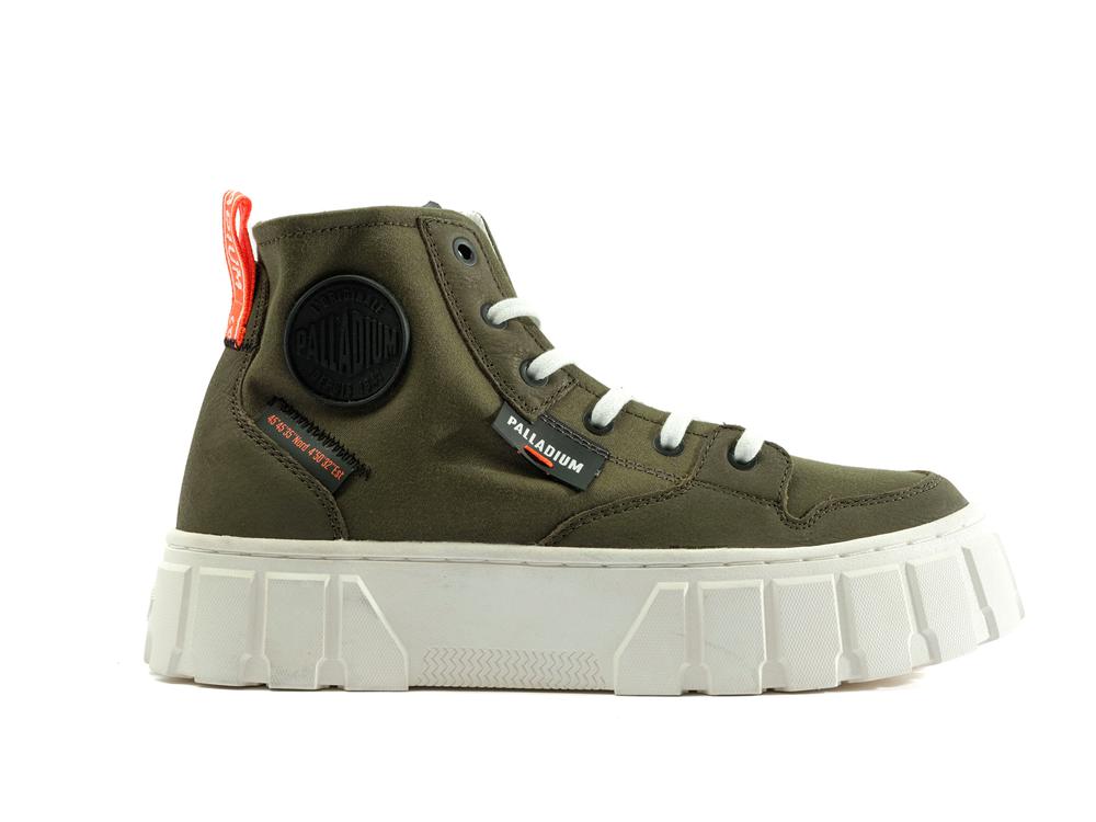 Olive Night Women Palladium PALLATOWER HI High Top Boots  USA |  JEA-470568