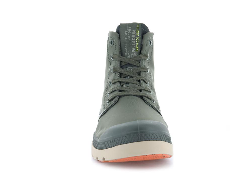 Olive Night / Beluga Kids' Palladium PAMPA LITE+ RECYCLE WP+ High Top Boots  USA |  OQN-508316