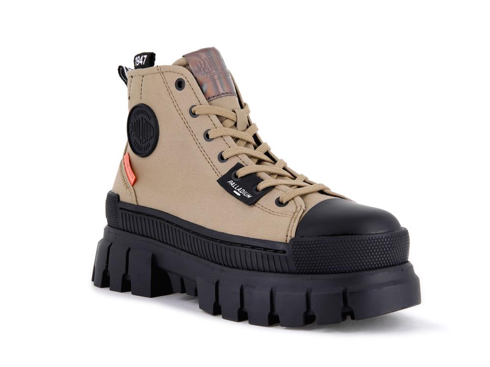 Olive Women Palladium REVOLT HI TX High Top Boots  USA |  BZA-067432