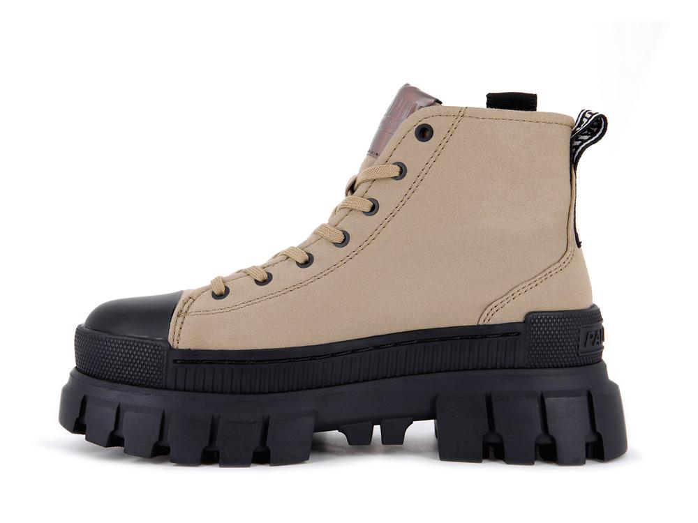 Olive Women Palladium REVOLT HI TX High Top Boots  USA |  BZA-067432