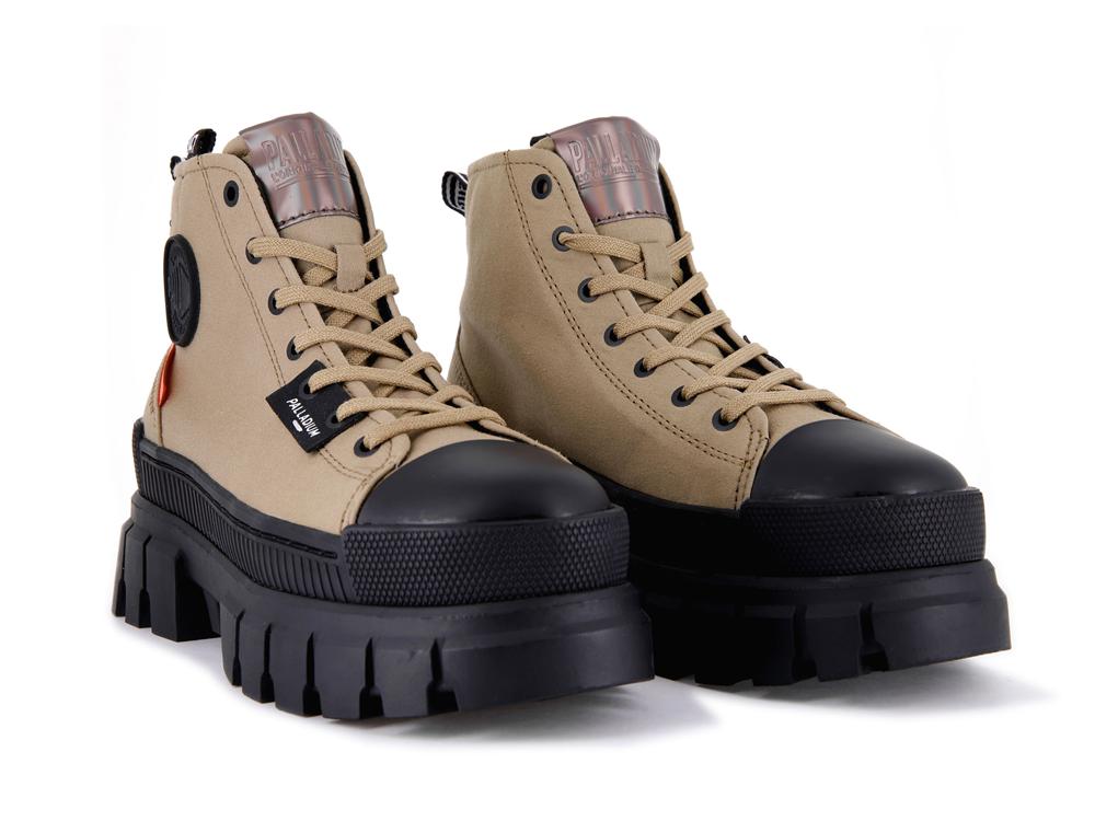 Olive Women Palladium REVOLT HI TX High Top Boots  USA |  BZA-067432