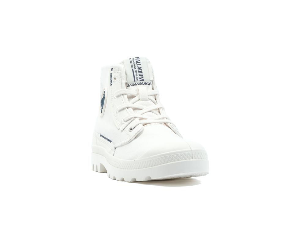 Pampa Underlayer White Women Palladium PAMPA UNDERLAYER High Tops Shoes  USA |  FTQ-826751