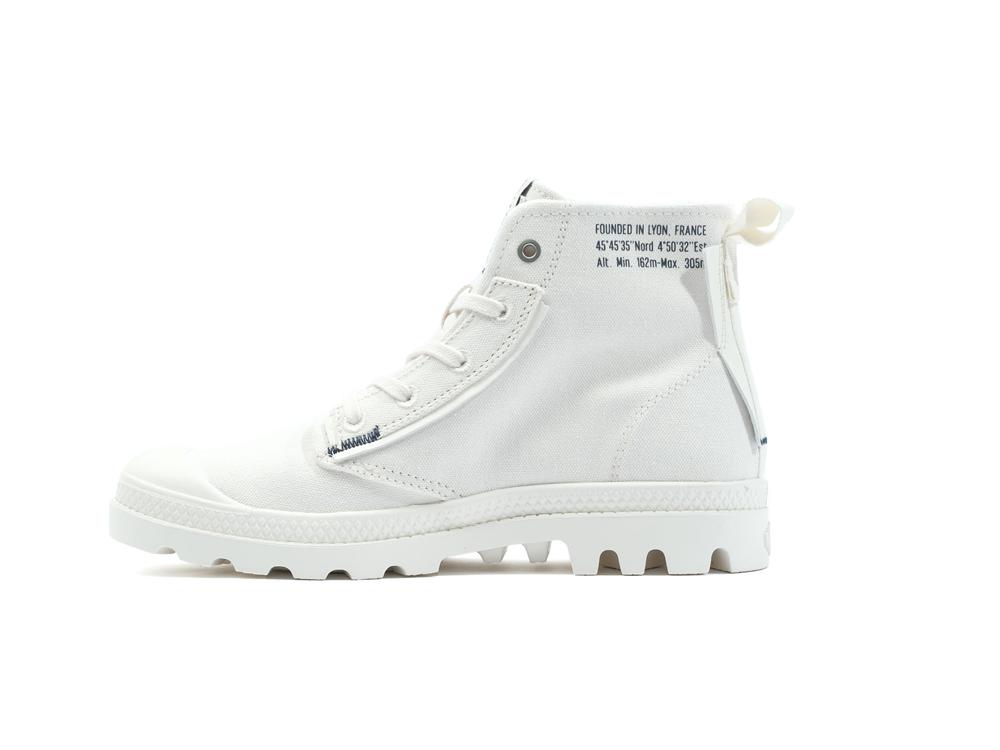 Pampa Underlayer White Women Palladium PAMPA UNDERLAYER High Tops Shoes  USA |  FTQ-826751