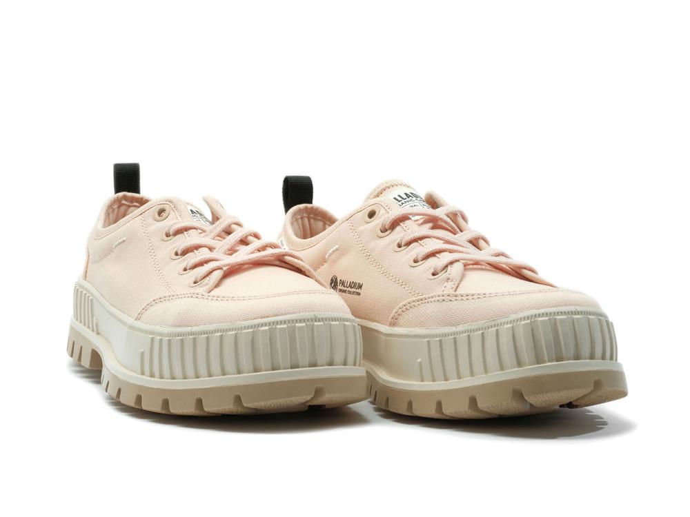 Peaskin Pink Women Palladium PALLASHOCK LO ORGANIC 2 Low Tops Sneakers  USA |  KDL-152874