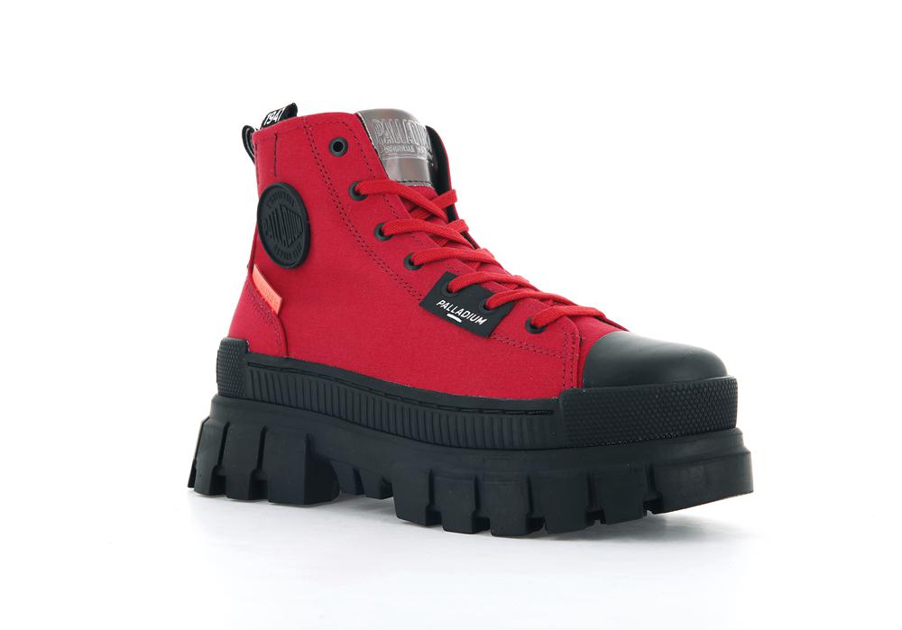 Red Salsa Women Palladium REVOLT HI TX High Top Boots  USA |  EIC-963215