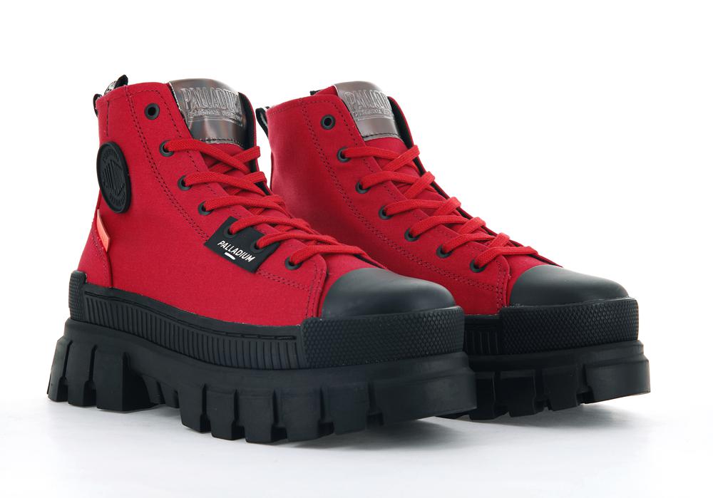 Red Salsa Women Palladium REVOLT HI TX High Top Boots  USA |  EIC-963215