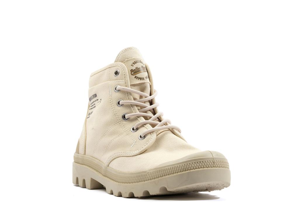 Sahara Beige Kids' Palladium PALLABROUSSE WORKWEAR High Top Boots  USA |  IJA-472098