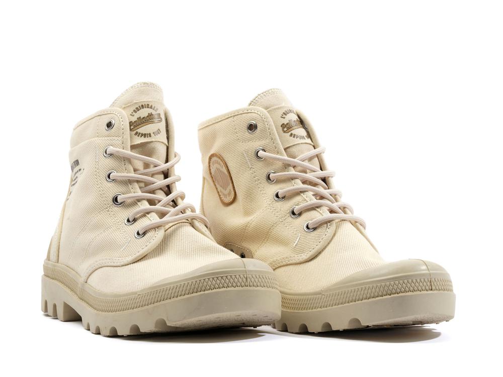 Sahara Beige Kids' Palladium PALLABROUSSE WORKWEAR High Top Boots  USA |  IJA-472098