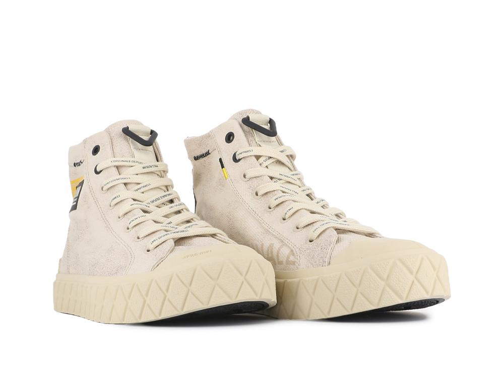 Sahara Beige Men Palladium PALLA ACE SURPLUS High Tops Shoes  USA |  BXD-578914