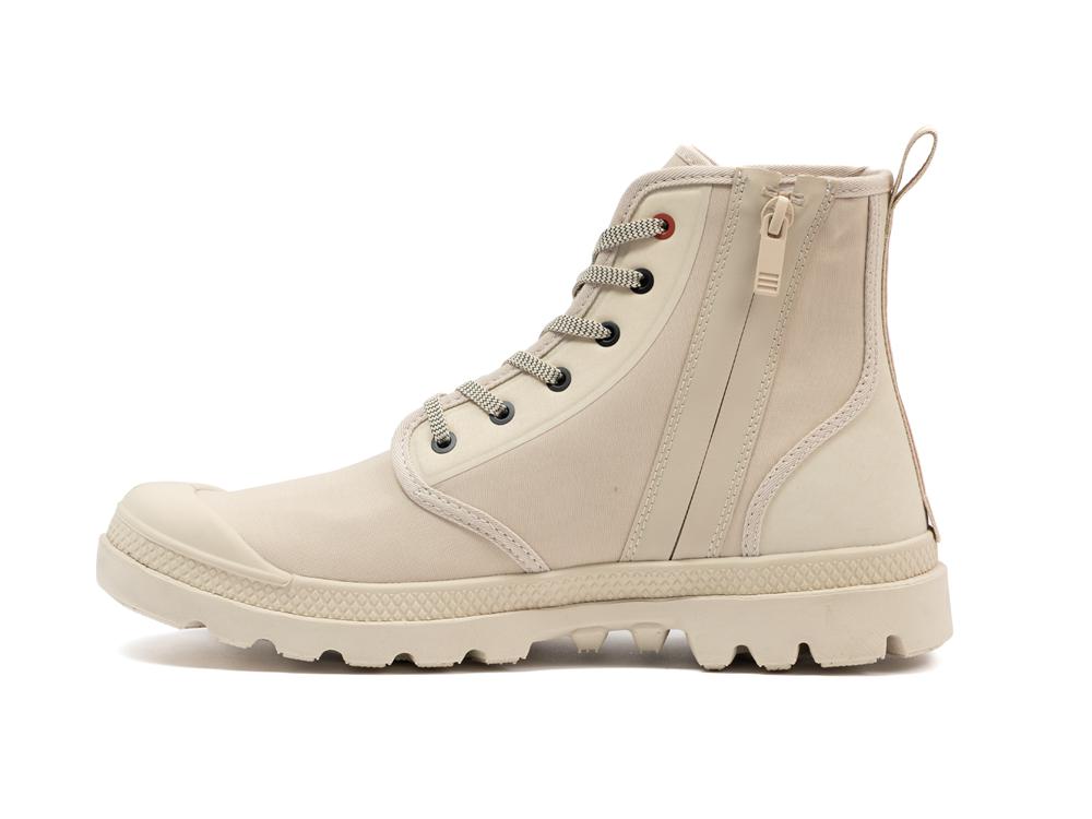 Sahara Beige Men Palladium PAMPA LITE+ HI PARIS High Tops Shoes  USA |  QEJ-573028