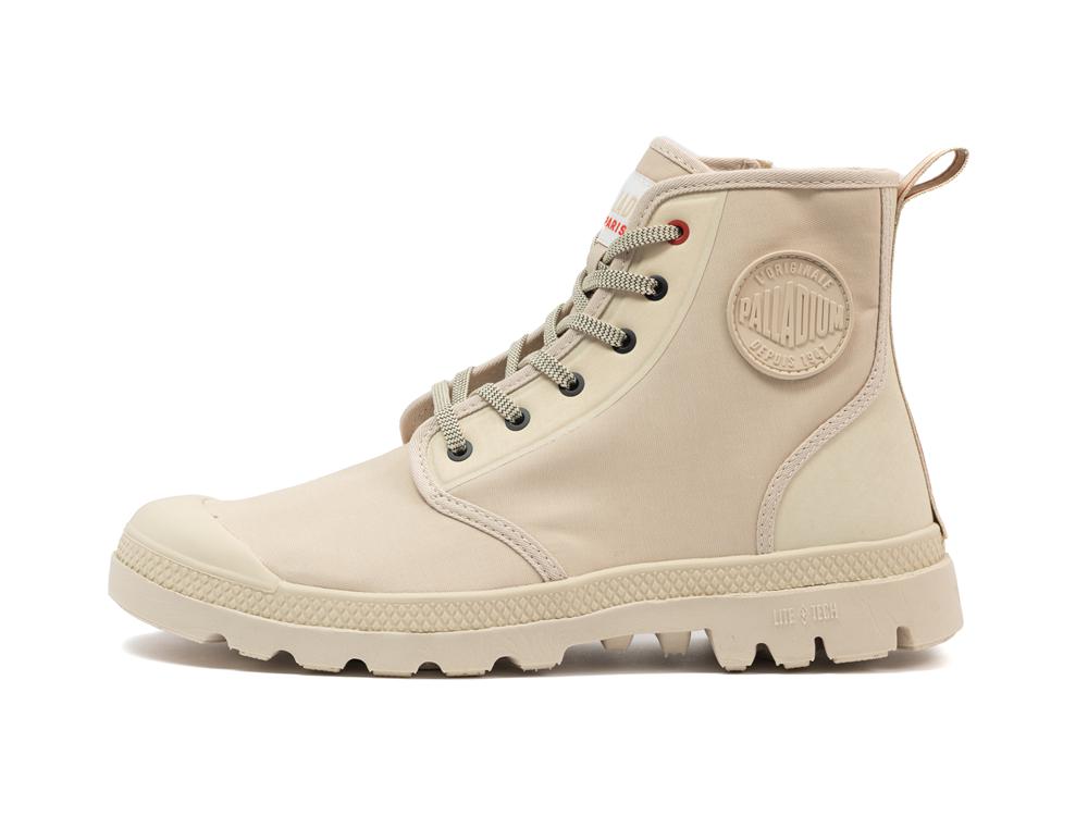 Sahara Beige Men Palladium PAMPA LITE+ HI PARIS High Tops Shoes  USA |  QEJ-573028