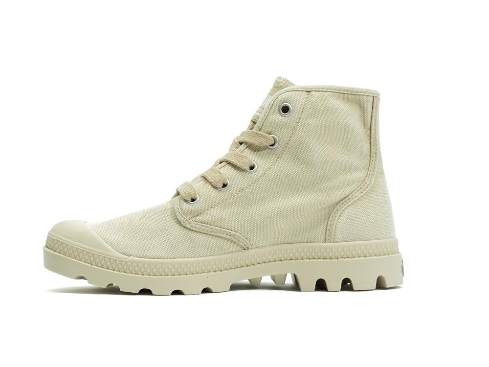 Sahara Green / Ecru Women Palladium PAMPA HI High Top Boots  USA |  APH-364278