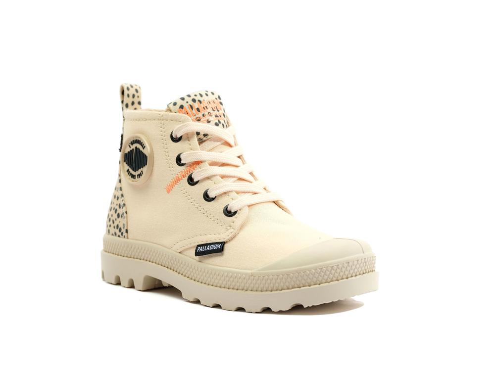 Sand Beige Kids' Palladium PAMPA SAFARI High Top Boots  USA |  PUG-416972