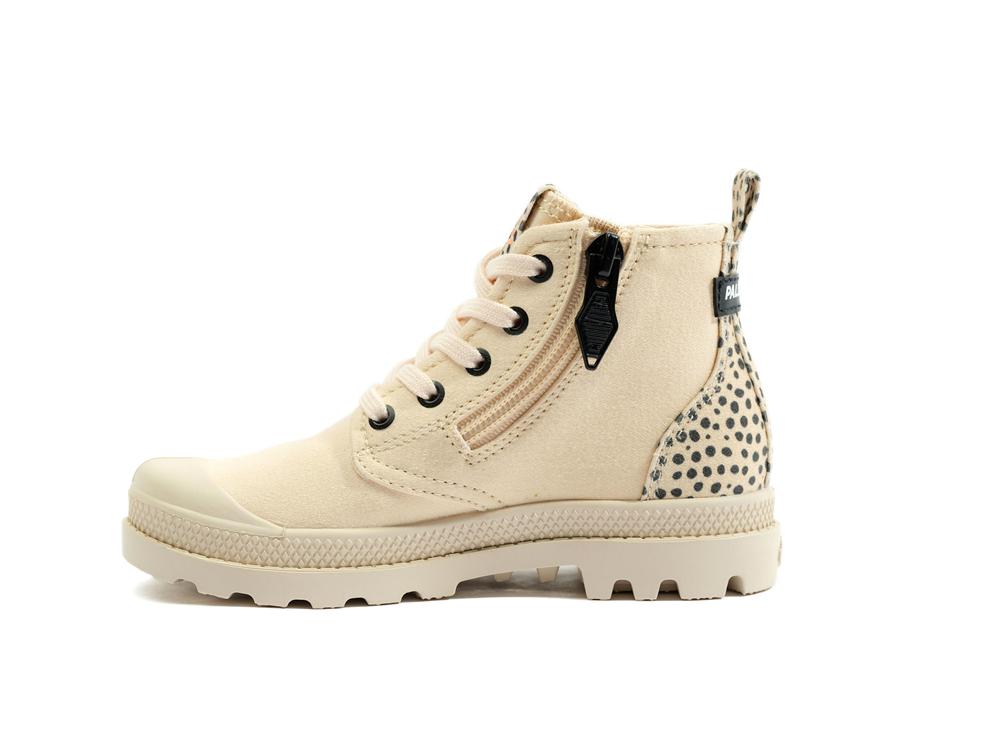 Sand Beige Kids' Palladium PAMPA SAFARI High Top Boots  USA |  PUG-416972