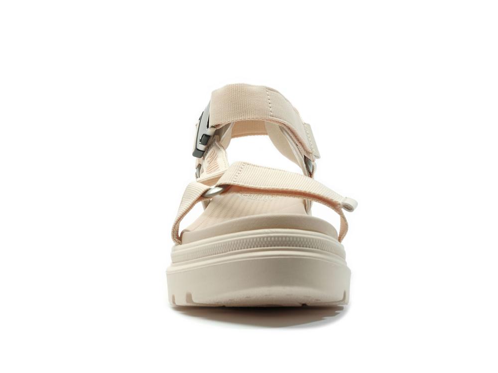 Sand Beige Women Palladium PALLACRUISE STRAP Low Tops Shoes  USA |  KGY-826107