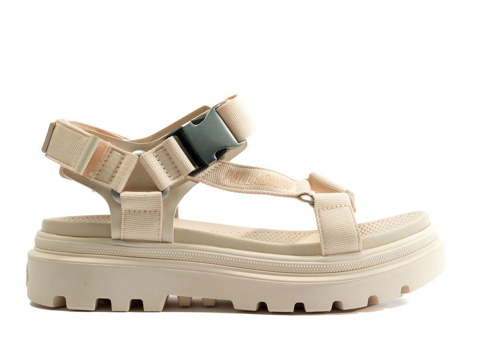 Sand Beige Women Palladium PALLACRUISE STRAP Sandals  USA |  END-039274