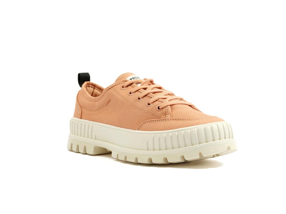 Sandstone Orange Women Palladium PALLASHOCK LO ORGANIC 2 Low Tops Sneakers  USA |  YHS-067913