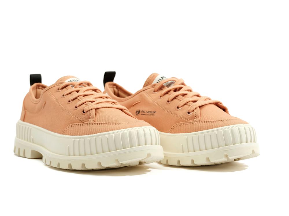 Sandstone Orange Women Palladium PALLASHOCK LO ORGANIC 2 Low Tops Sneakers  USA |  YHS-067913