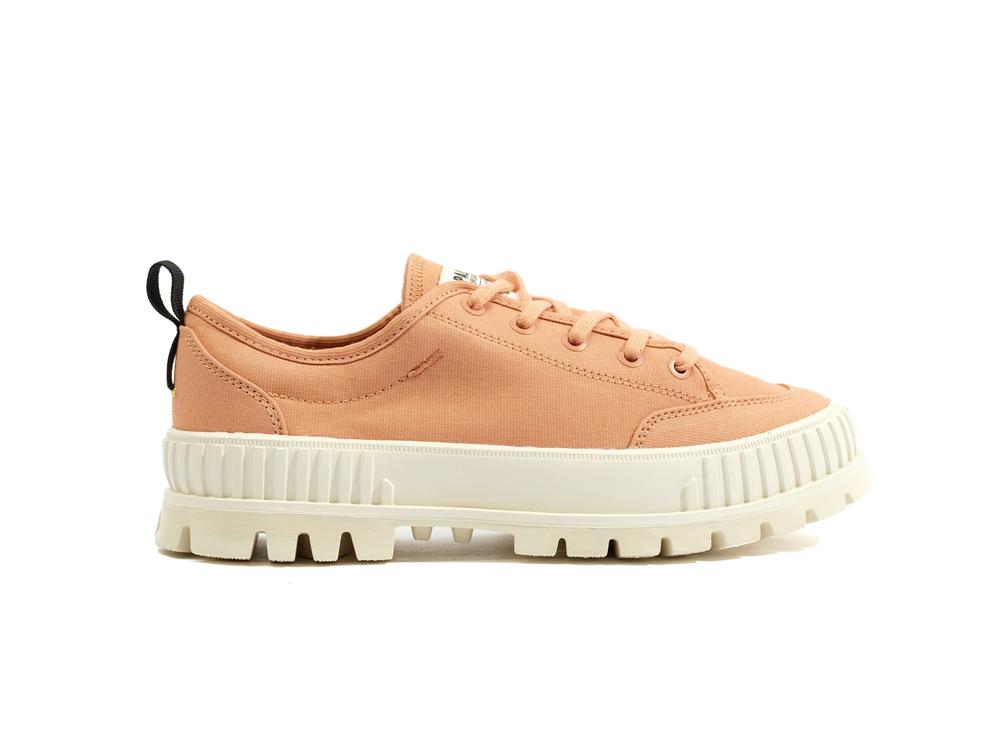 Sandstone Orange Women Palladium PALLASHOCK LO ORGANIC 2 Low Tops Sneakers  USA |  YHS-067913