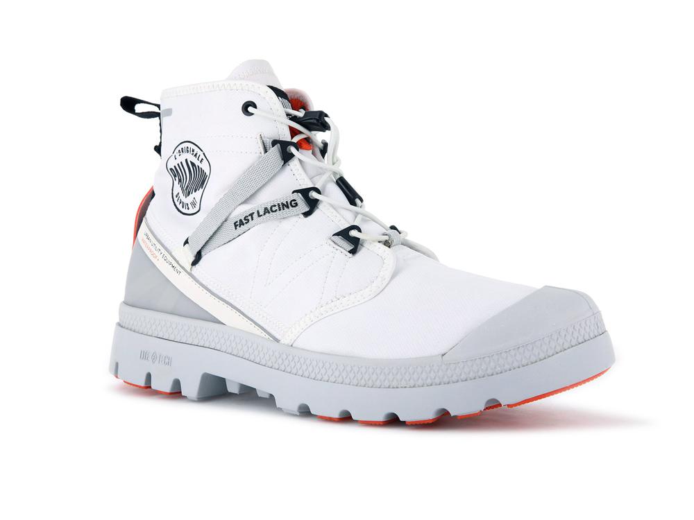 Star White Kids' Palladium PAMPA TRAVEL LITE+ WATERPROOF High Top Boots  USA |  ZVU-481356