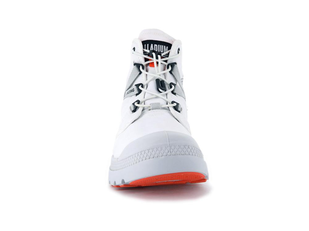 Star White Kids' Palladium PAMPA TRAVEL LITE+ WATERPROOF High Top Boots  USA |  ZVU-481356