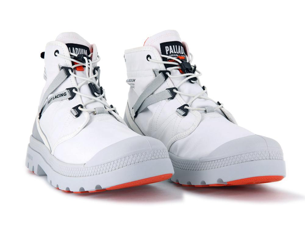 Star White Kids' Palladium PAMPA TRAVEL LITE+ WATERPROOF High Top Boots  USA |  ZVU-481356