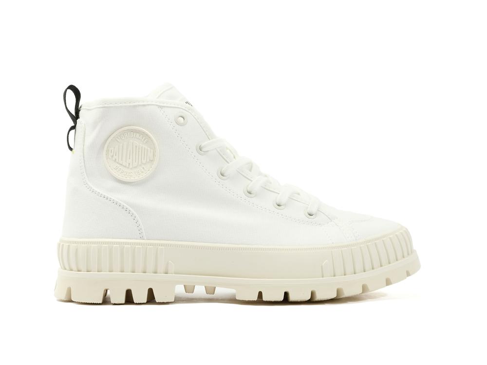 Star White Men Palladium PALLASHOCK ORGANIC 2 High Top Boots  USA |  TGL-945037