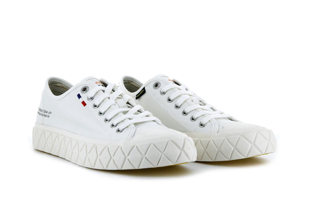 Star White Men Palladium PALLA ACE CANVAS Low Top Sneakers  USA |  AVS-581064