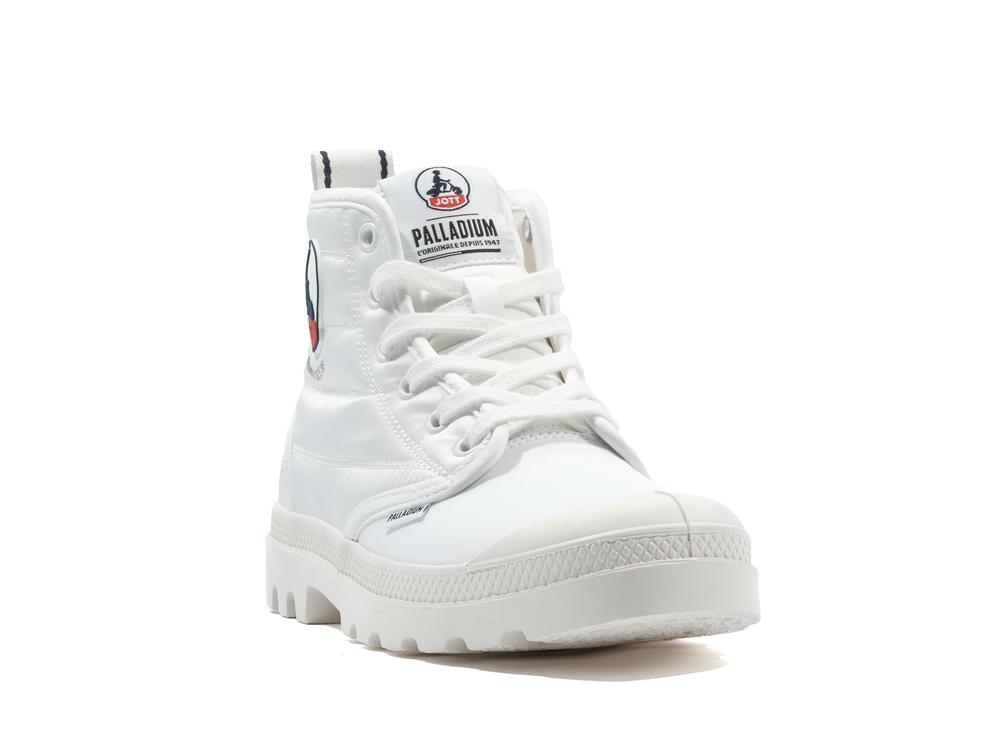 Star White Men Palladium PAMPA HI DARE RHONA High Tops Shoes  USA |  SUP-896740