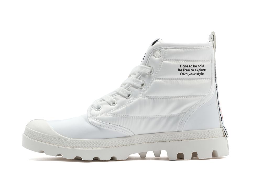 Star White Men Palladium PAMPA HI DARE RHONA High Tops Shoes  USA |  SUP-896740