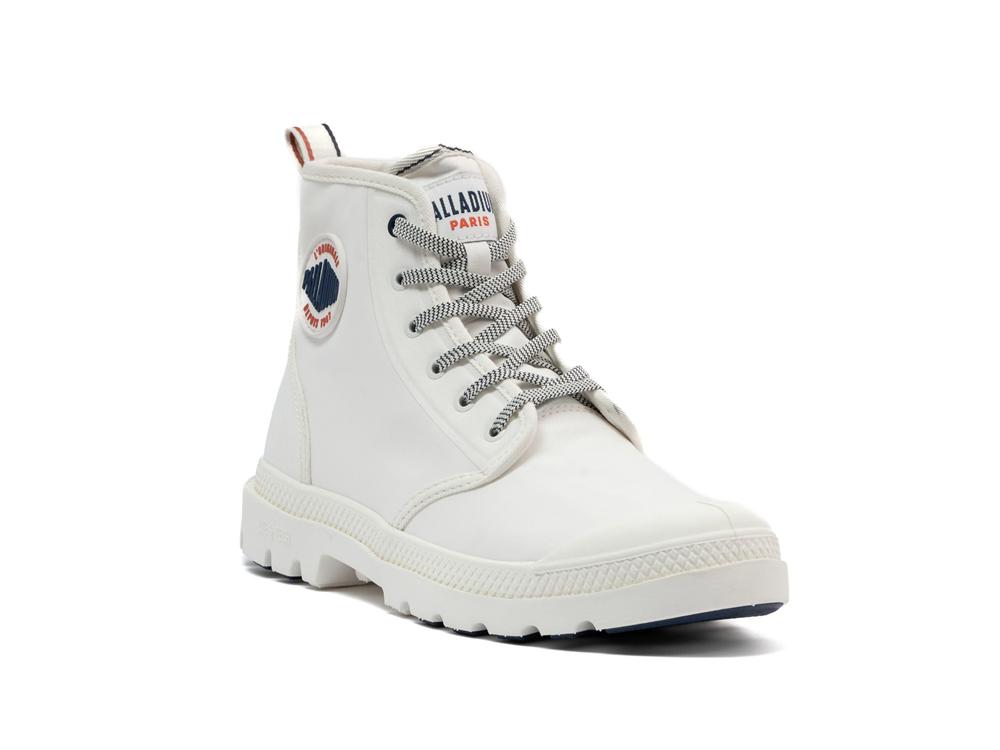 Star White Men Palladium PAMPA LITE+ HI PARIS High Tops Shoes  USA |  MWH-269345