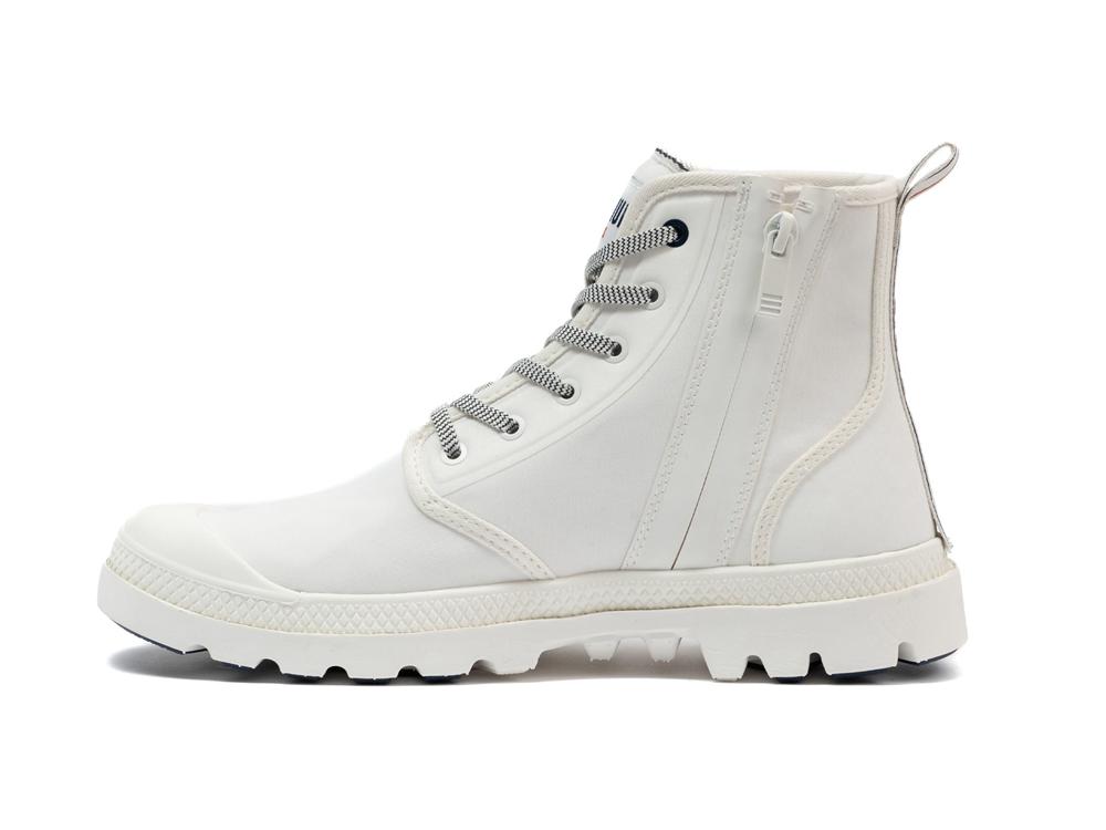 Star White Men Palladium PAMPA LITE+ HI PARIS High Tops Shoes  USA |  MWH-269345