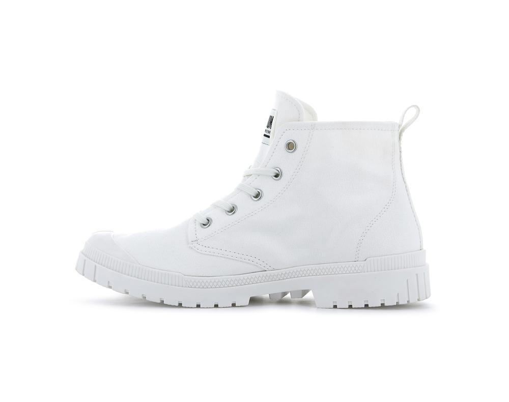 Star White Men Palladium PAMPA SP20 HI CANVAS High Tops Shoes  USA |  BES-271480