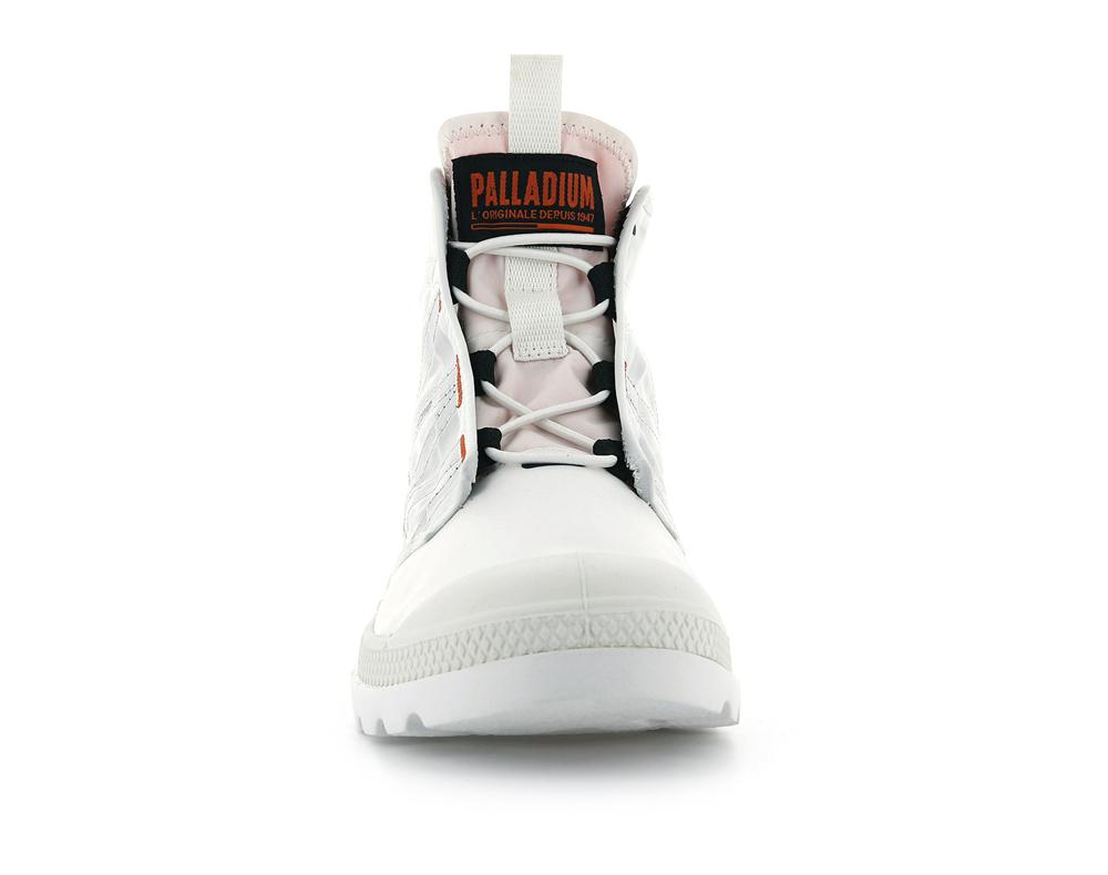 Star White Men Palladium PAMPA TRAVEL LITE High Top Boots  USA |  LHY-154392