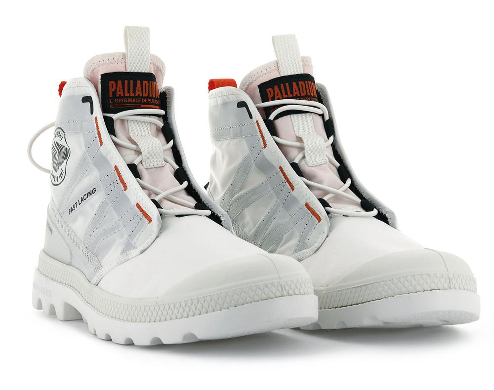 Star White Men Palladium PAMPA TRAVEL LITE High Top Boots  USA |  LHY-154392