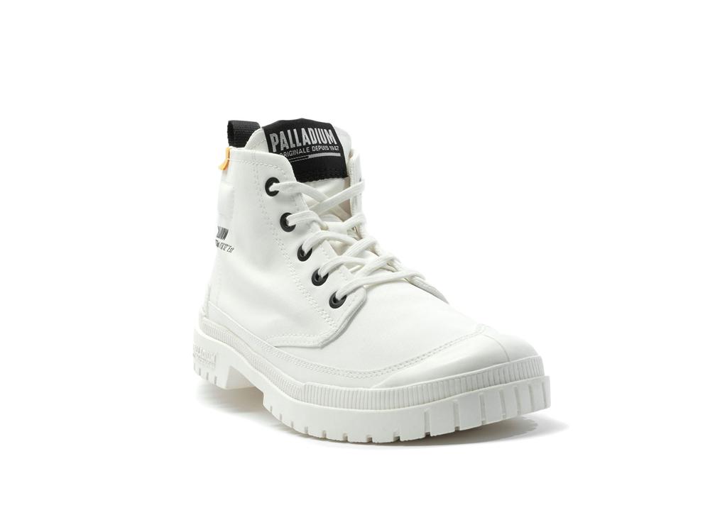 Star White Men Palladium SP20 HI TECH High Tops Shoes  USA |  EYJ-543798