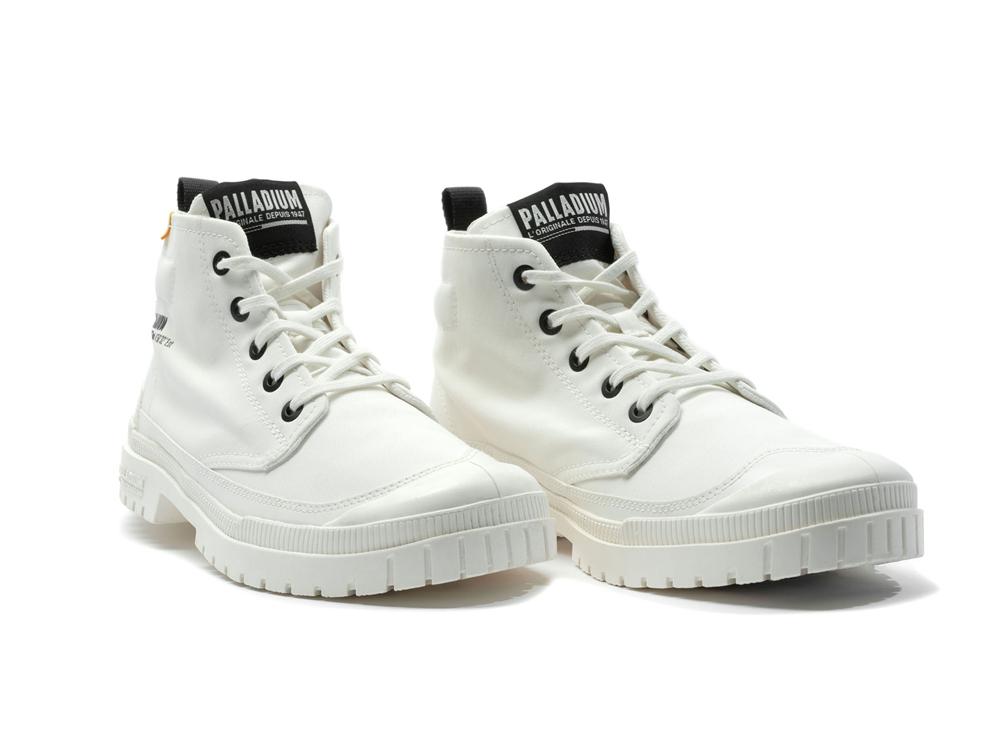 Star White Men Palladium SP20 HI TECH High Tops Shoes  USA |  EYJ-543798