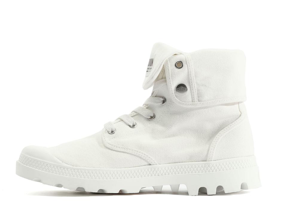 Star White Women Palladium BAGGY High Top Boots  USA |  PVU-985461