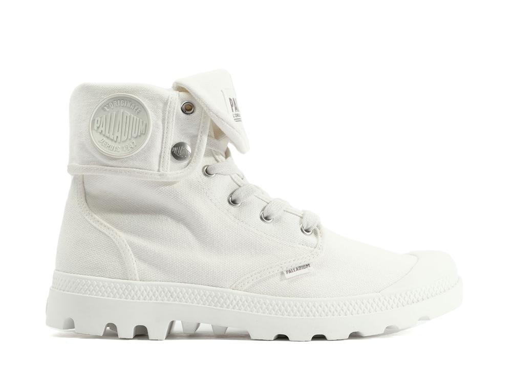 Star White Women Palladium BAGGY High Top Boots  USA |  PVU-985461