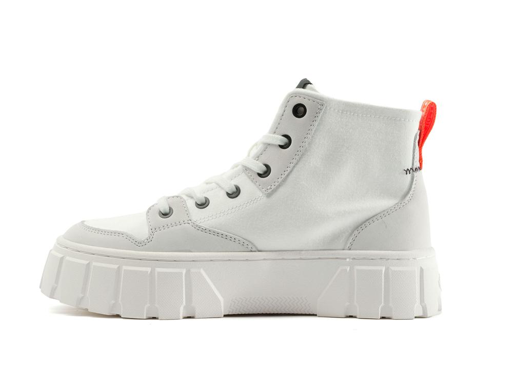 Star White Women Palladium PALLATOWER HI High Top Boots  USA |  TWR-829167