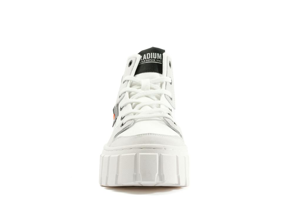 Star White Women Palladium PALLATOWER HI High Top Sneakers  USA |  YJK-936180