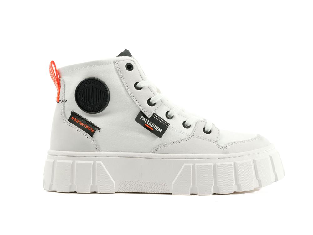 Star White Women Palladium PALLATOWER HI High Top Sneakers  USA |  YJK-936180