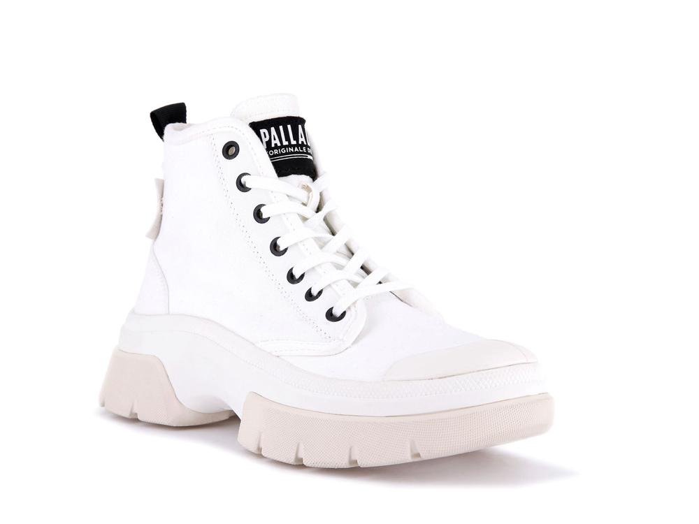 Star White Women Palladium PALLAWAVE High Top Boots  USA |  EYW-586730